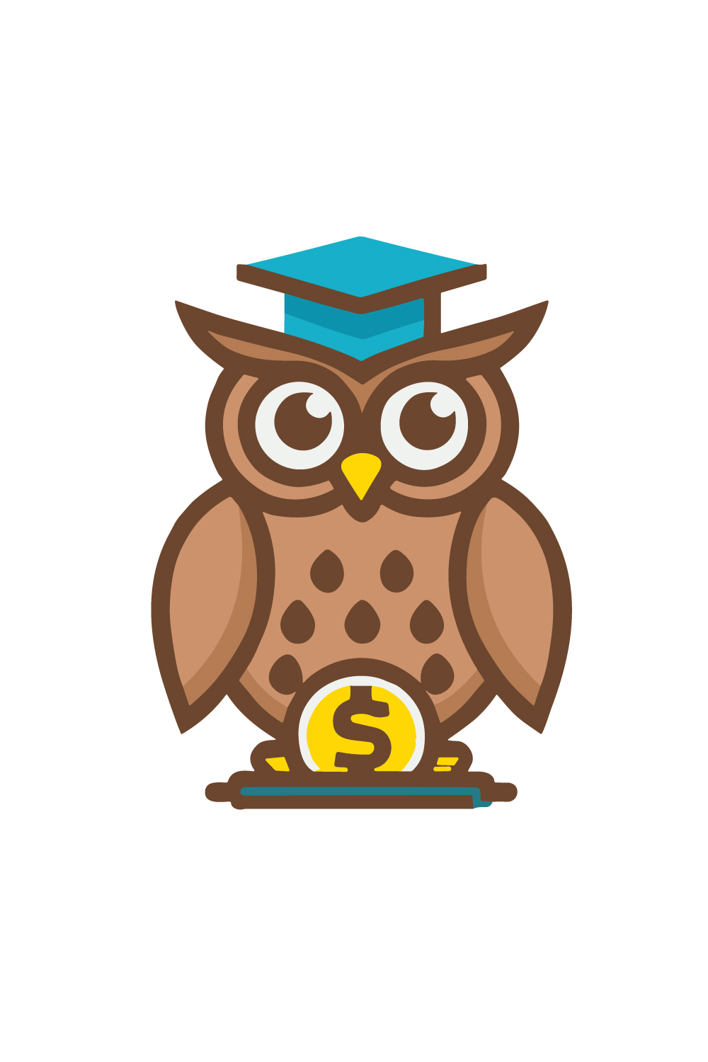 High Resolution Best Quality Accounting Owl Logo Only in 20$ pinterest preview image.