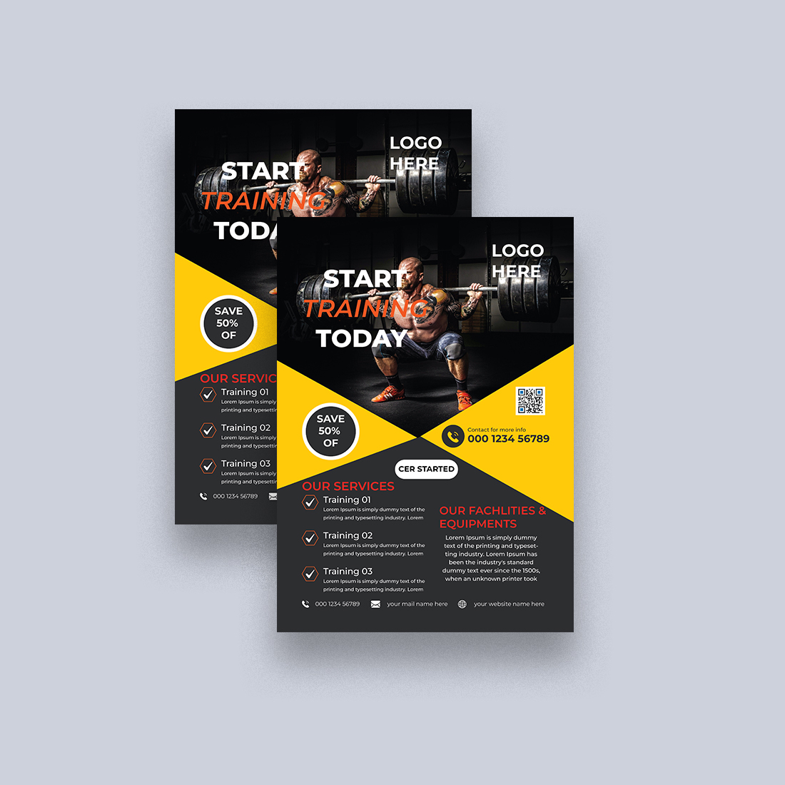 Corporate Flyer Design Template preview image.