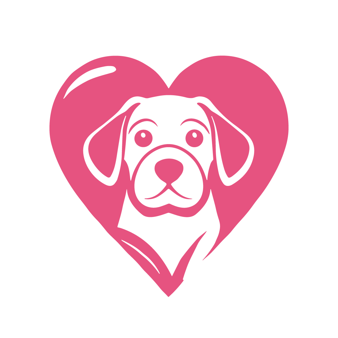 Best resolution High Quality Dog Love Logo Only in 20$ preview image.
