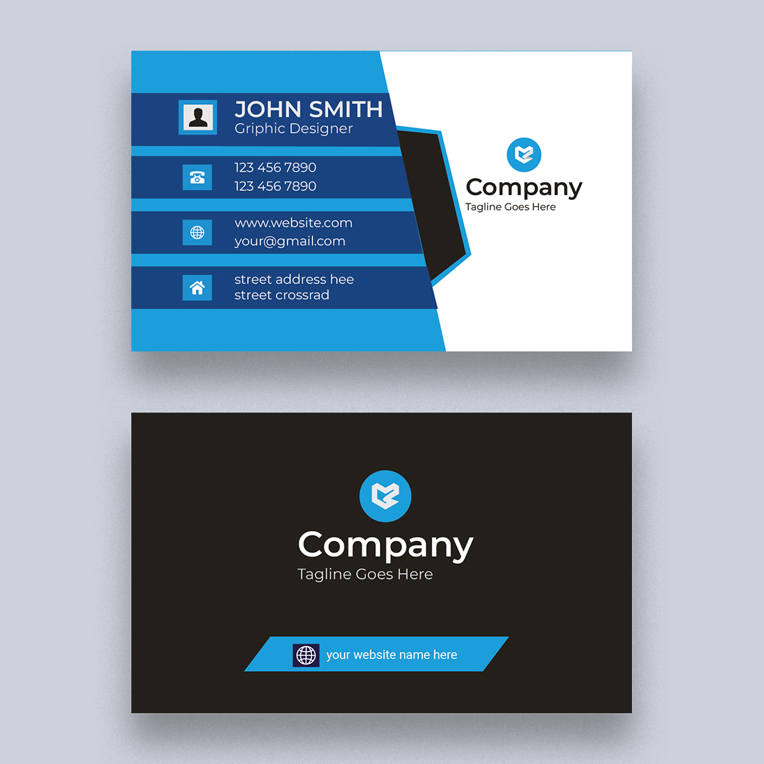 BUSINESS CARD Design Template cover image.