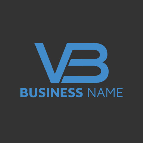 Professional VB letter logo template design cover image.
