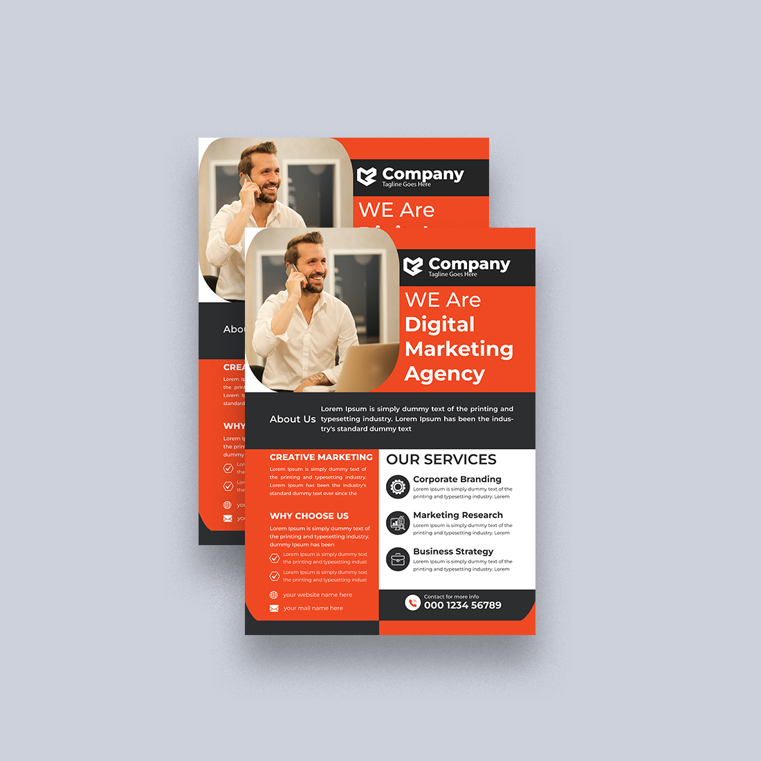 Professional Business Flyer Design Template preview image.