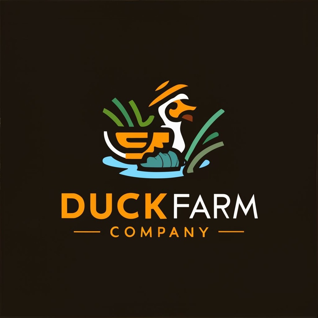 a logo for duck farm named duck farm 2 11zon 266