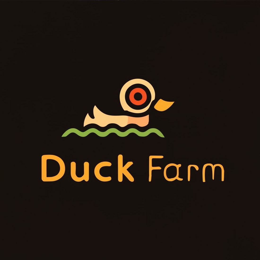a logo for duck farm named duck farm 11zon 834