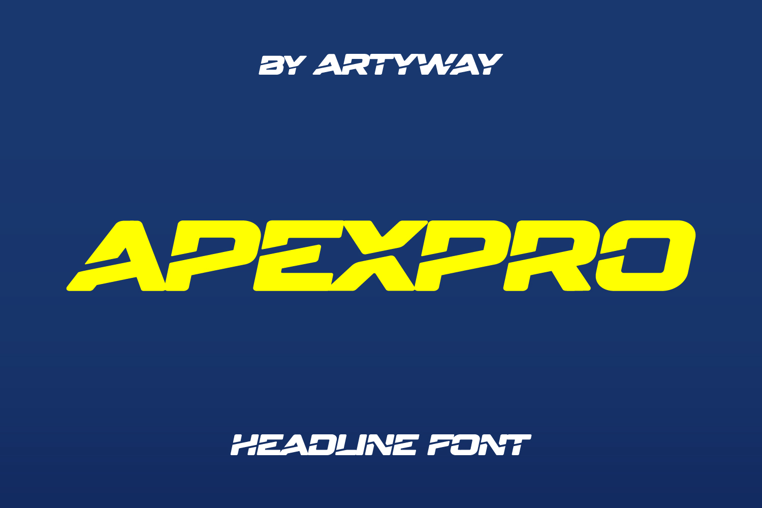 ApexPro Headline Font pinterest preview image.