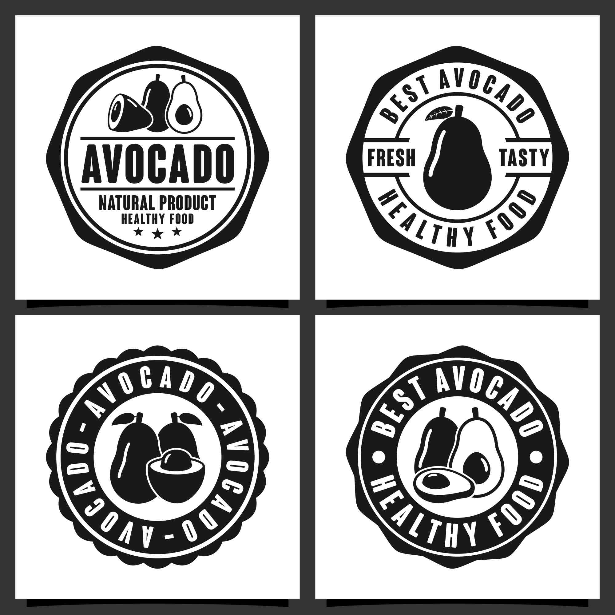 avocado vector logo design collection 2 225