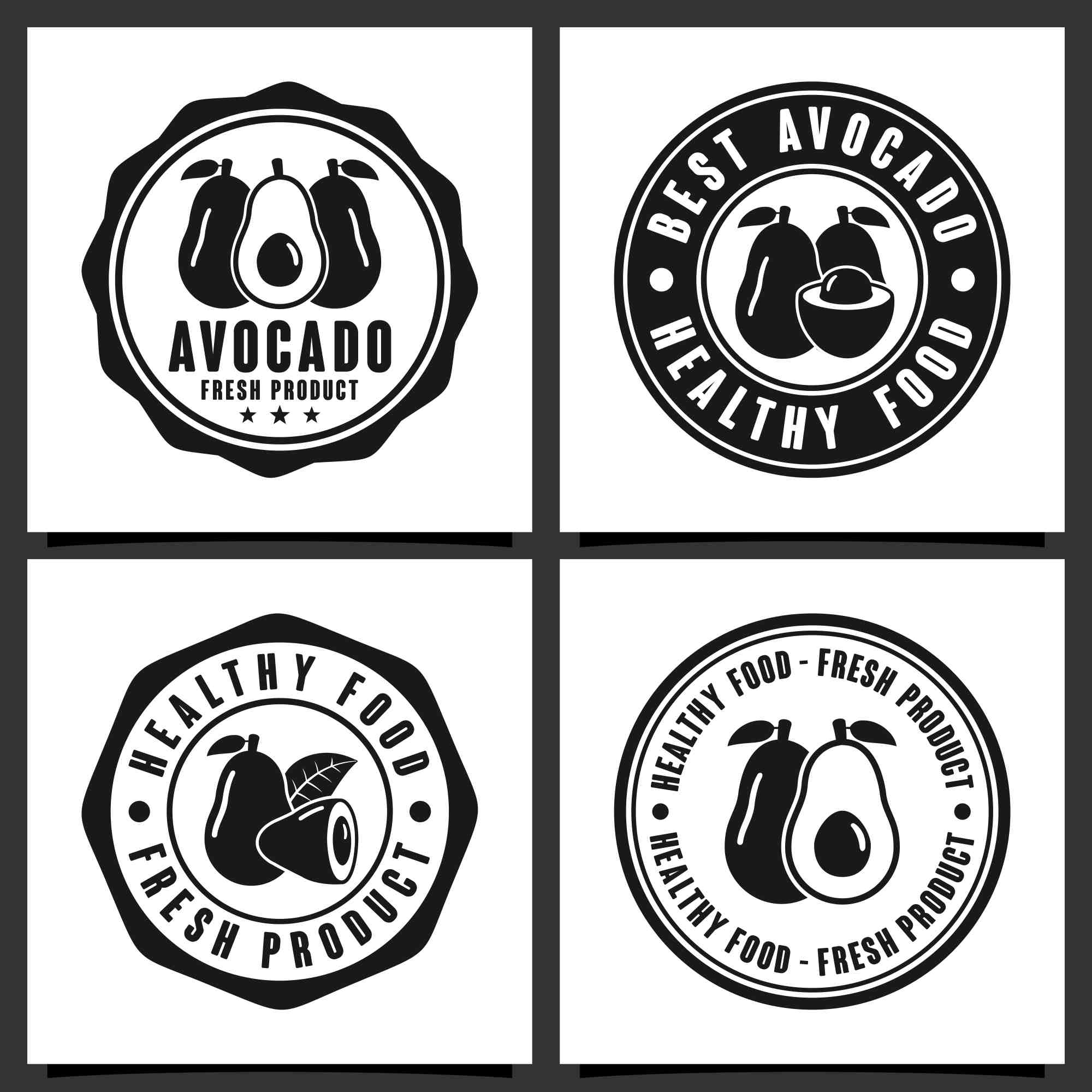avocado vector logo design collection 3 137