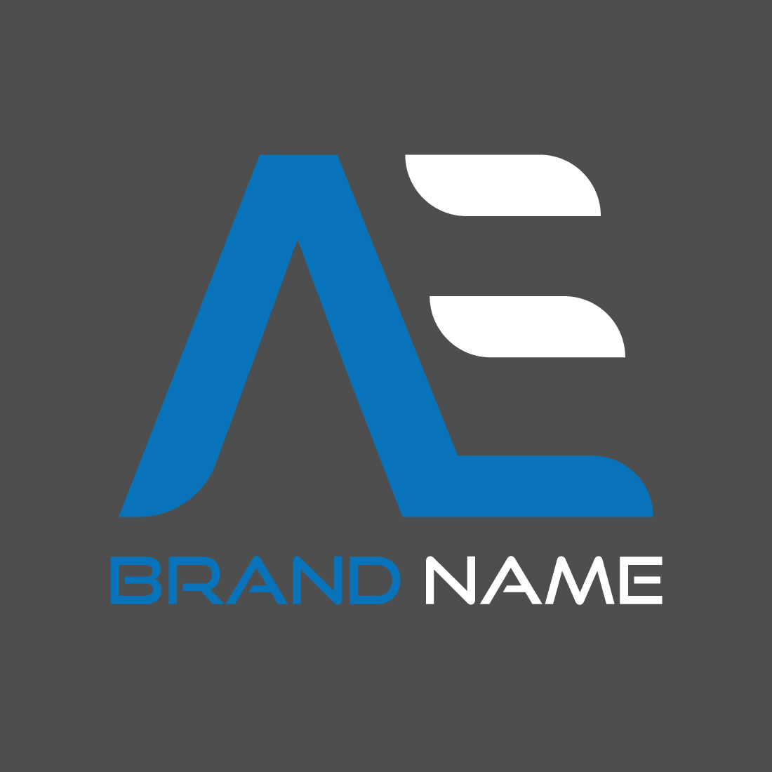 Modern AE Letter Logo Template Design cover image.