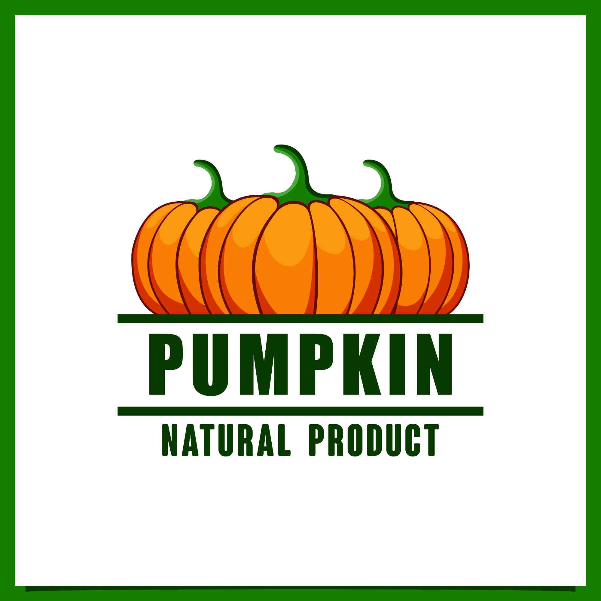 badge pumpkin organic product logo 2 675