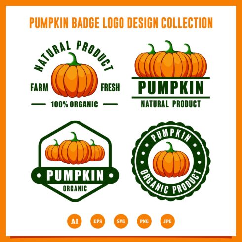 Set Badge pumpkin organic product logo - $4 cover image.