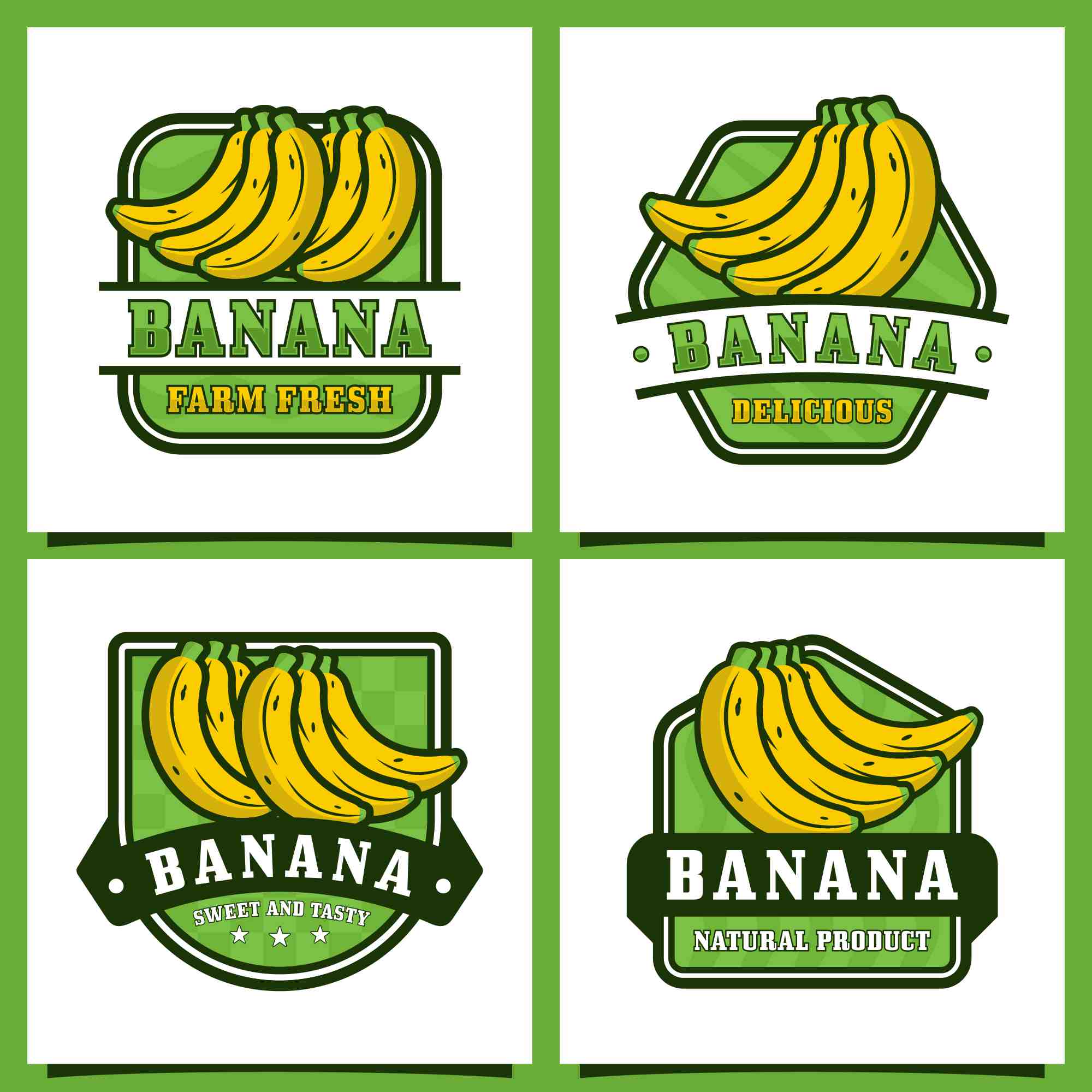 banana badge logo collection 3 79