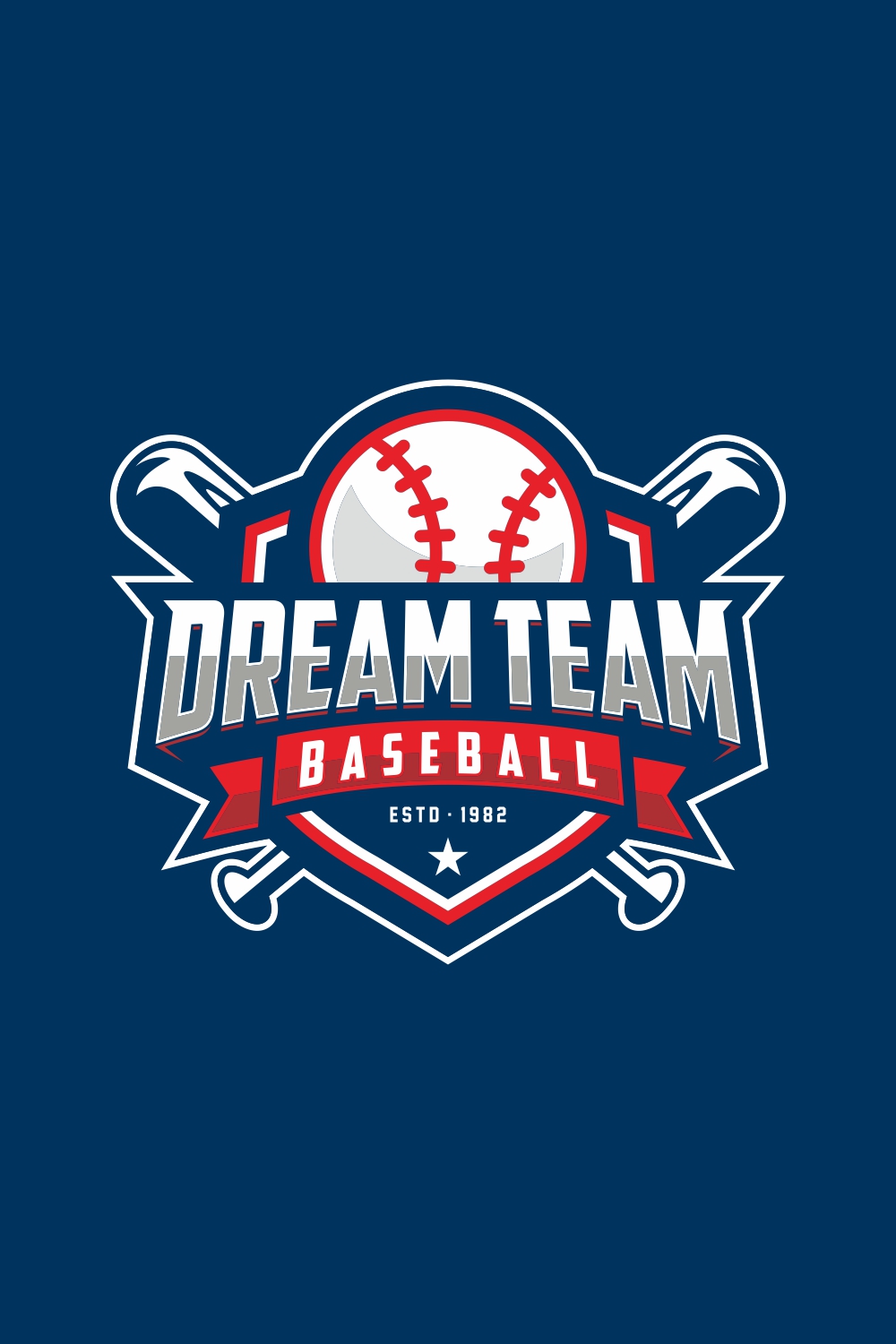 Modern professional baseball template logo design for baseball club pinterest preview image.
