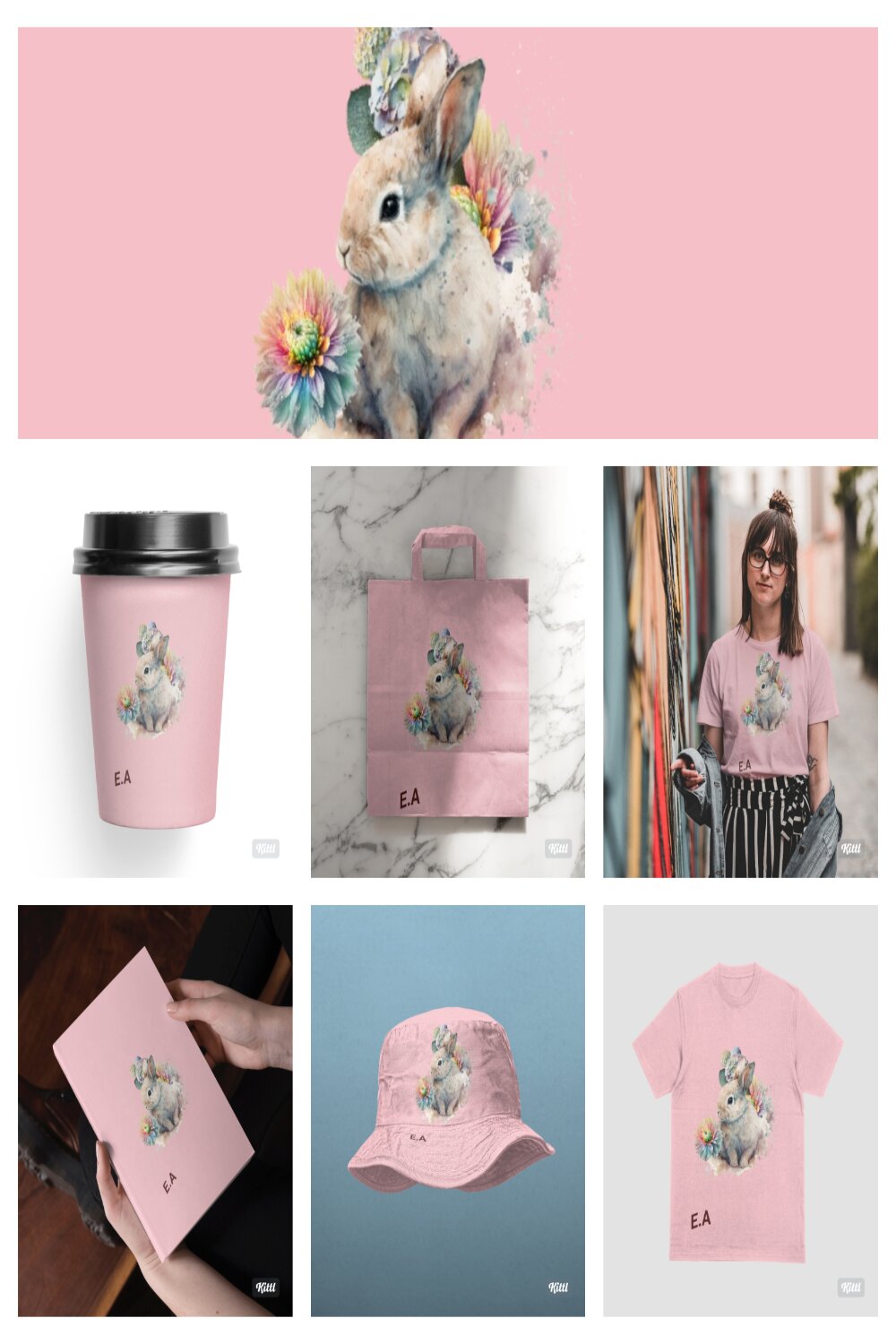 Pink T Shirts , book , cap and mores pinterest preview image.