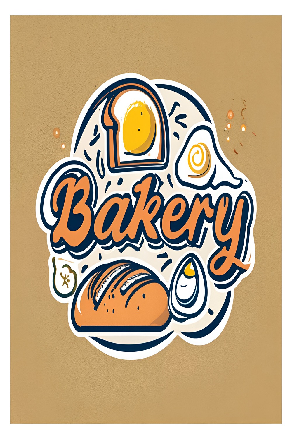 Bakery - Logo Design Template pinterest preview image.