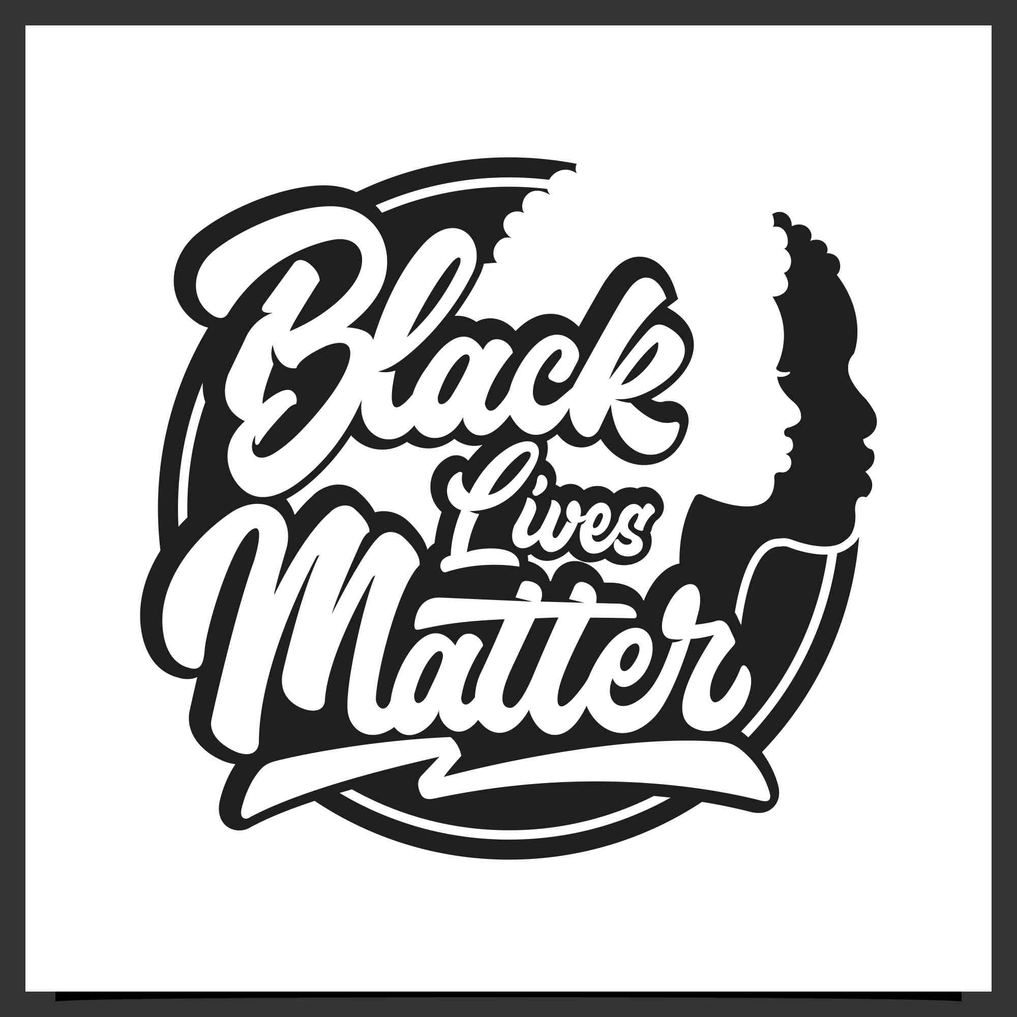 Set Black lives matters badge logo design collection - $6 preview image.