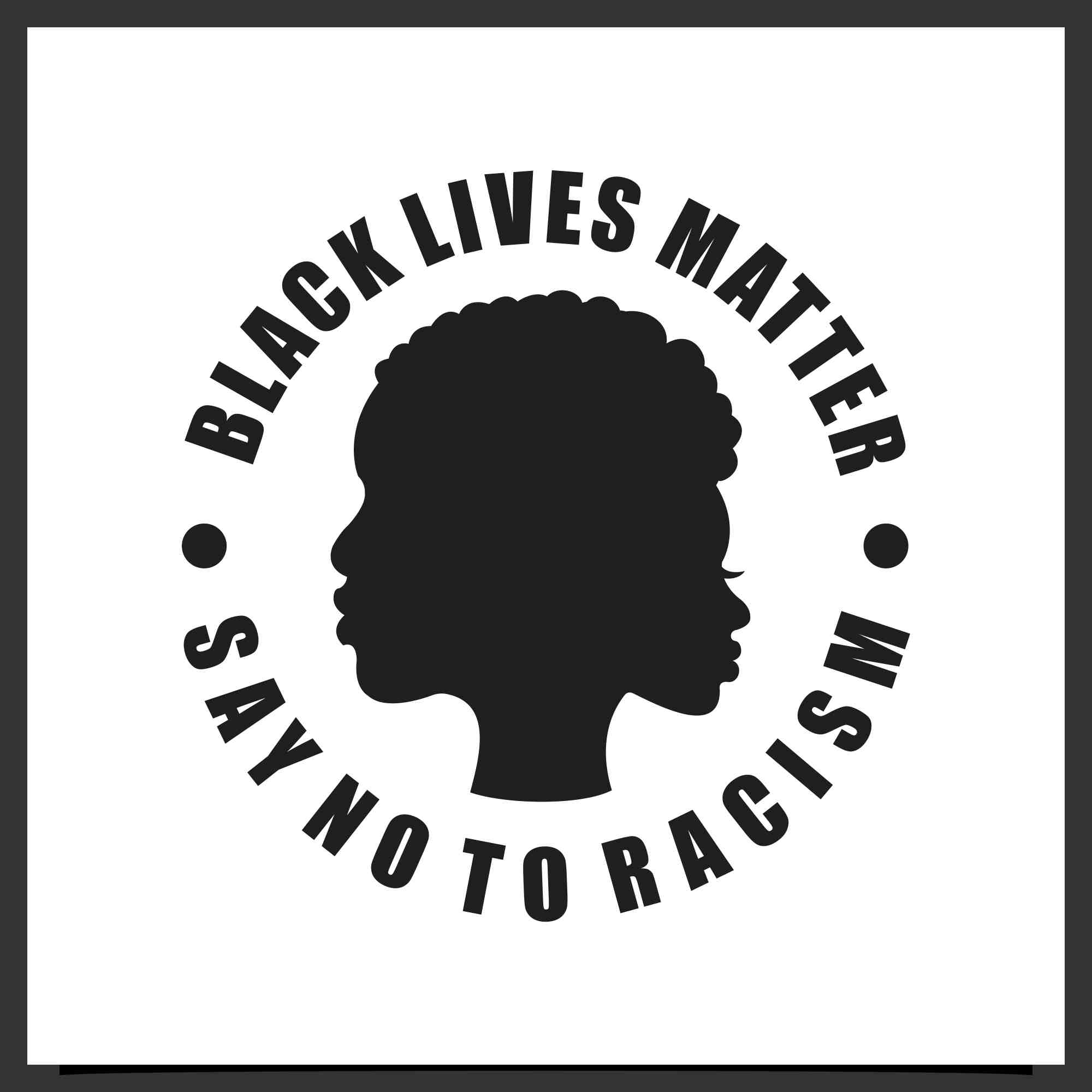 black lives matters badge logo design 4 252