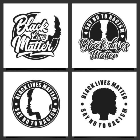 Set Black lives matters badge logo design collection - $6 cover image.