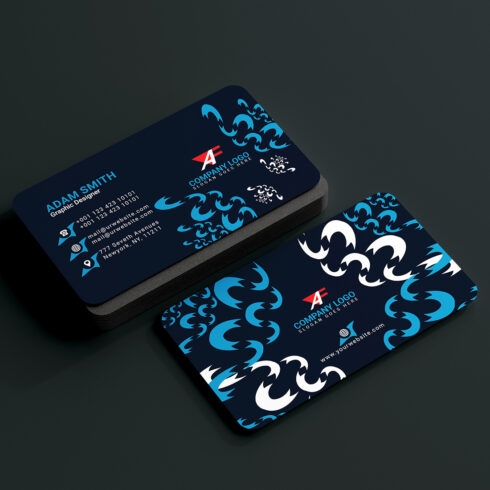 Creative Modern Colorful 4 Color Business Card 2024 cover image.