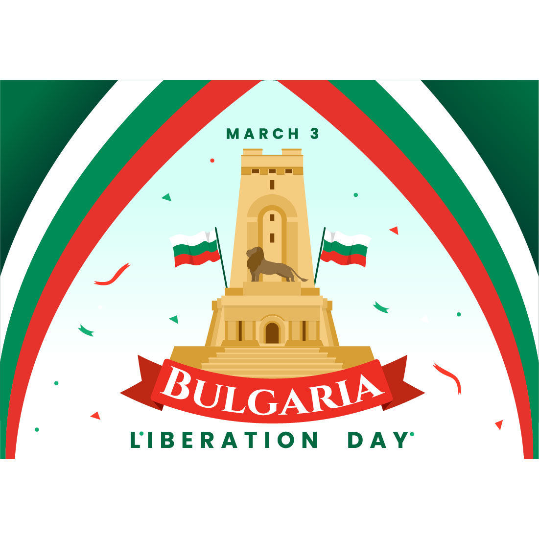 13 Bulgaria Liberation Day Illustration preview image.