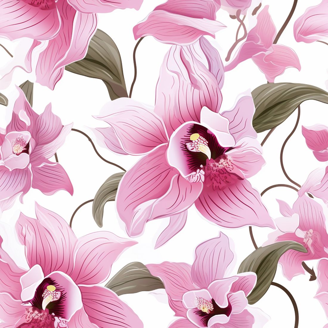 Seamless Floral background preview image.
