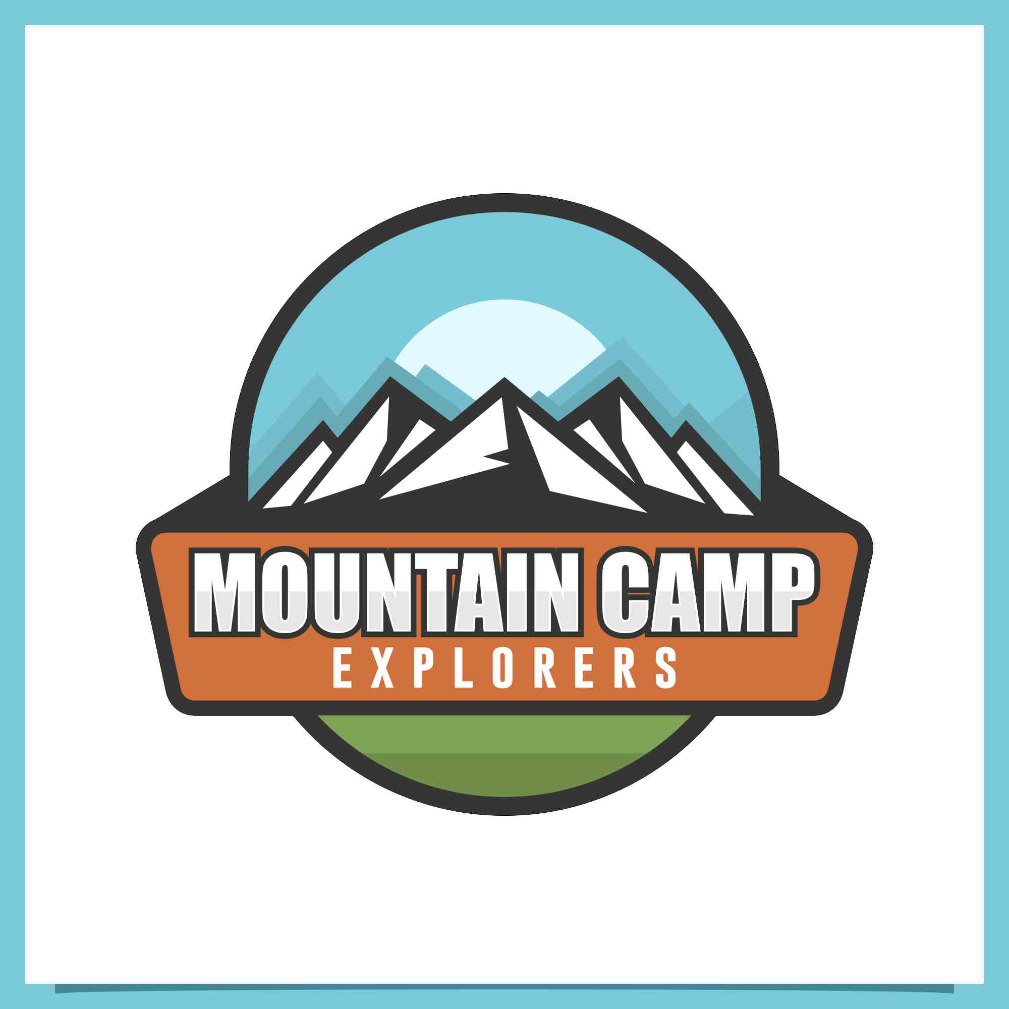Set Camping outdoor adventure logo design - $4 preview image.