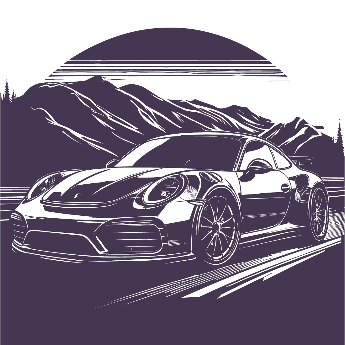 Black Muscle cars vector bundle vintage vector set cover image.