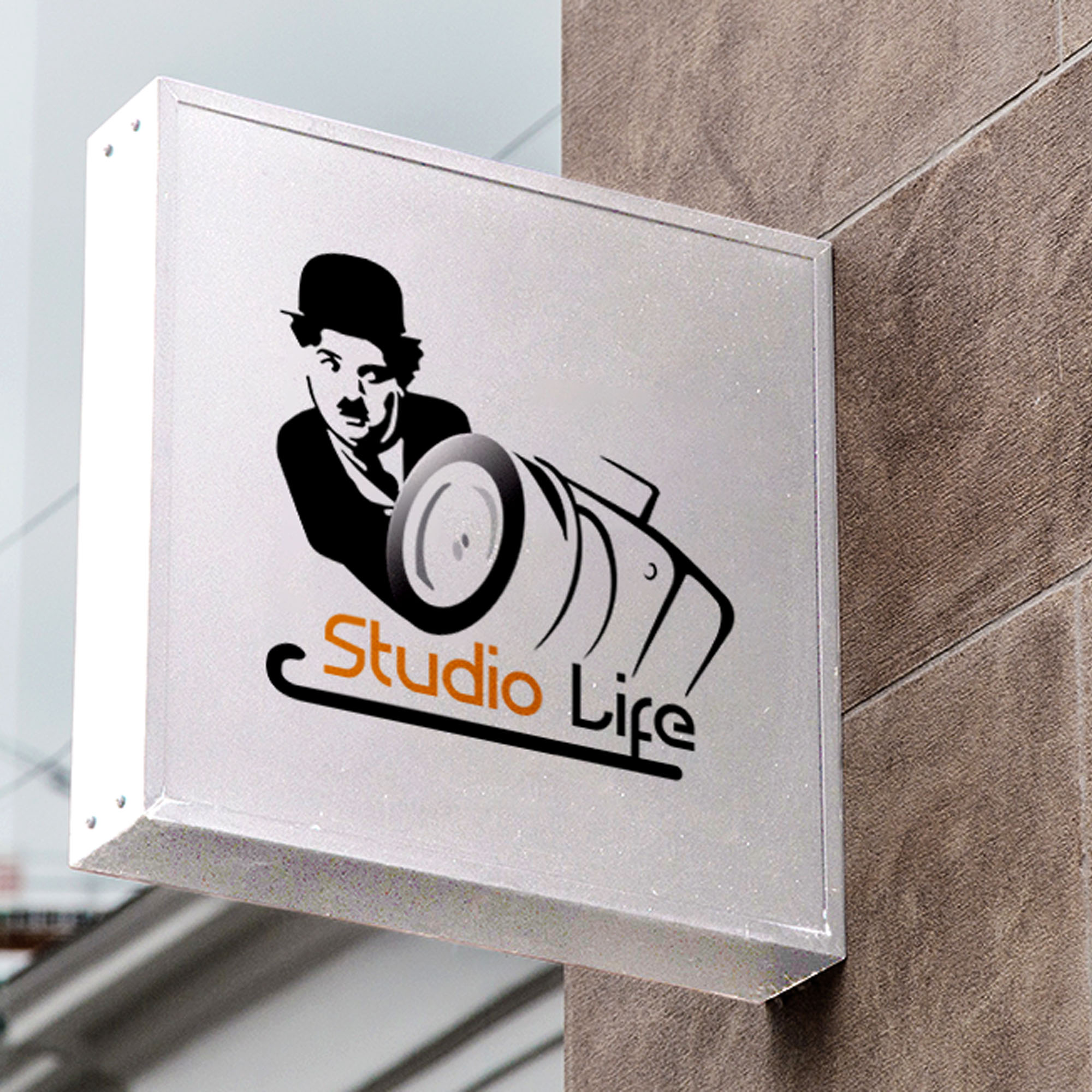 Charlie Chaplin logo for photography preview image.