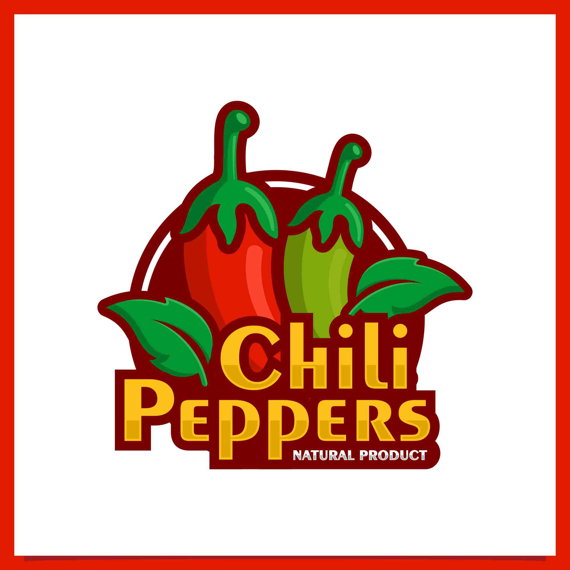 chili pepper badge logo design 4 680