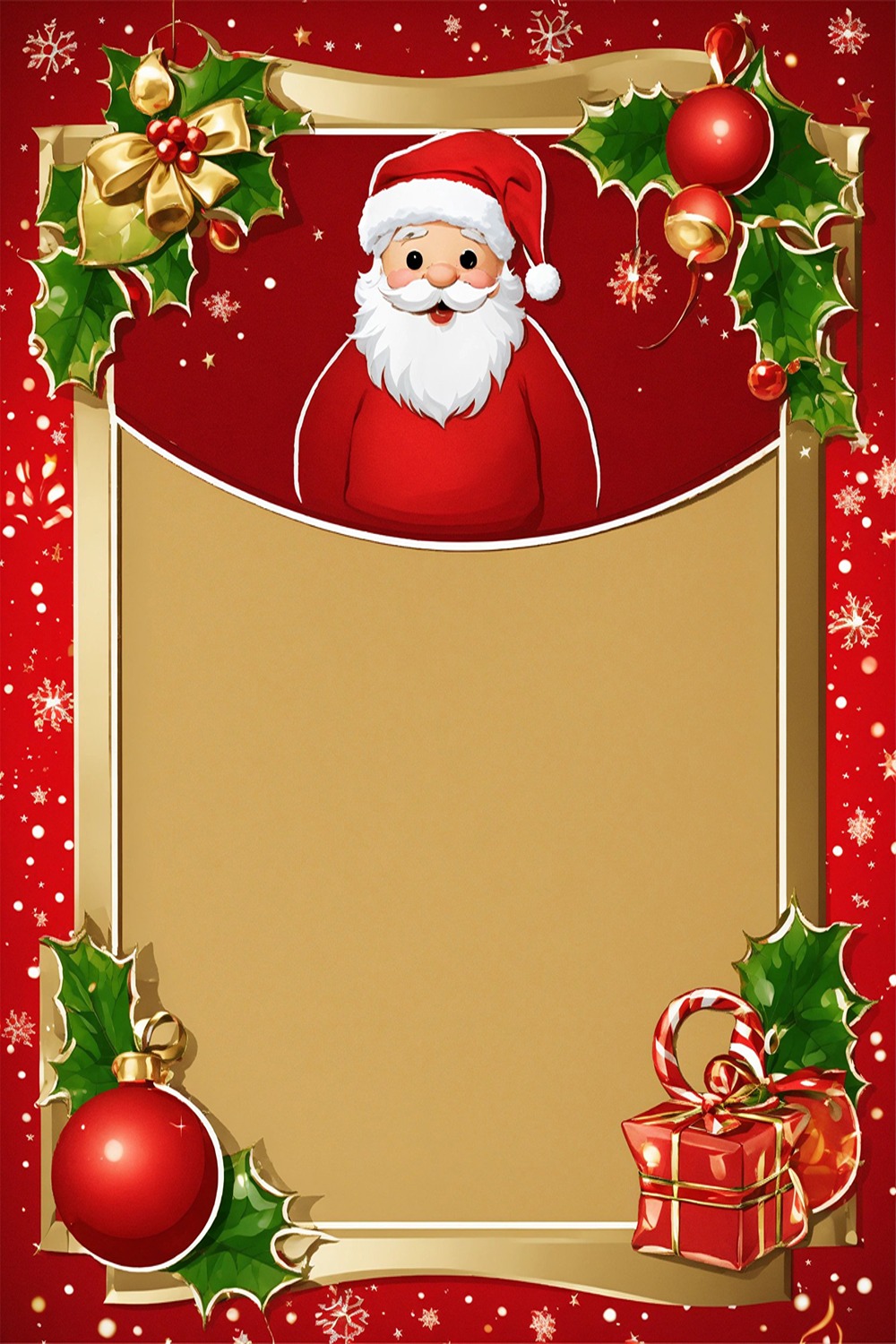 Merry Christmas - Background Invitation Card Design Template Total = 08 pinterest preview image.