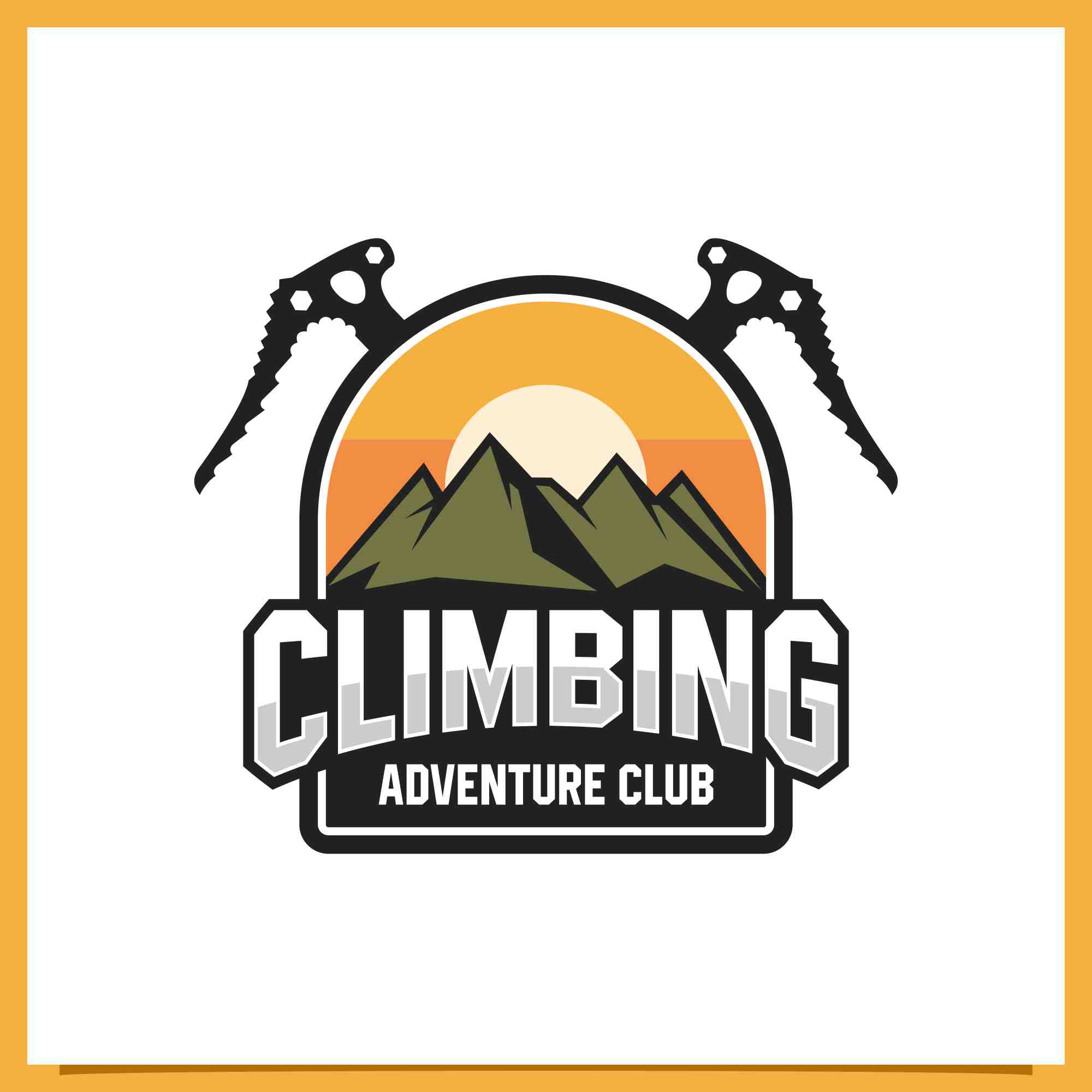 climbing mountain adventure badge design 2 131
