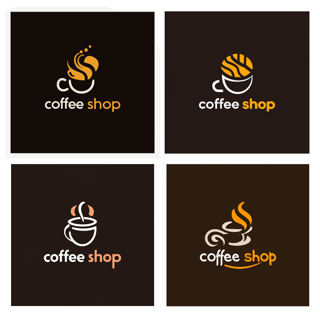Coffee Shop - Logo Design Template preview image.