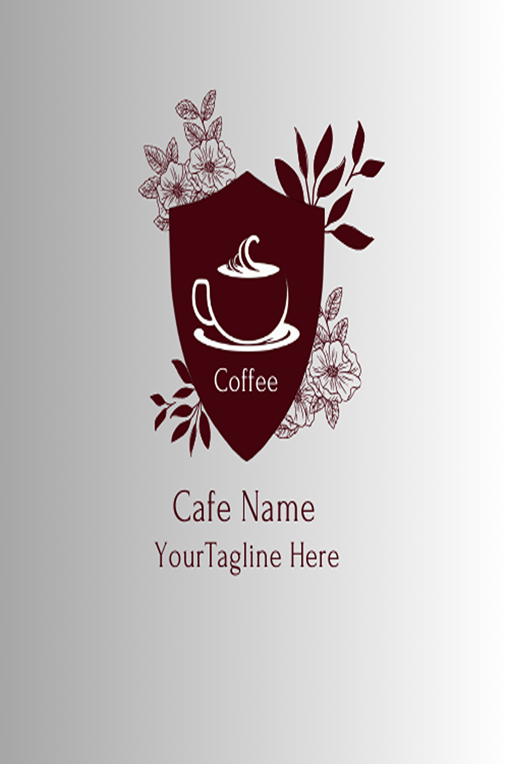 Coffee Shop - Logo Design Template, #coffee #shop #logoolshop #logoonlineshop #coffeeshopoftheworld #coffeeshoptabletop pinterest preview image.