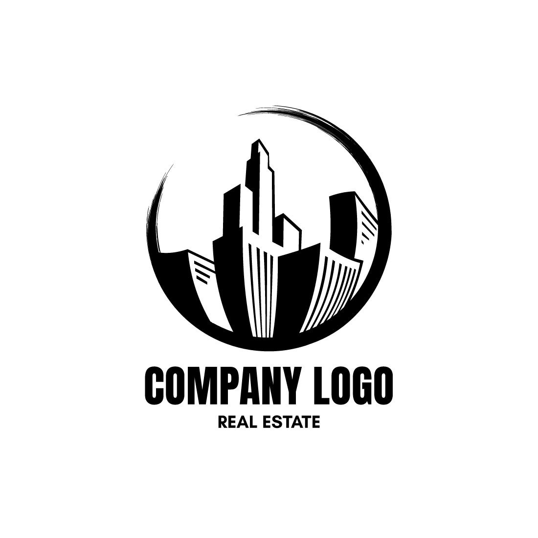 Creative Building logo design preview image.