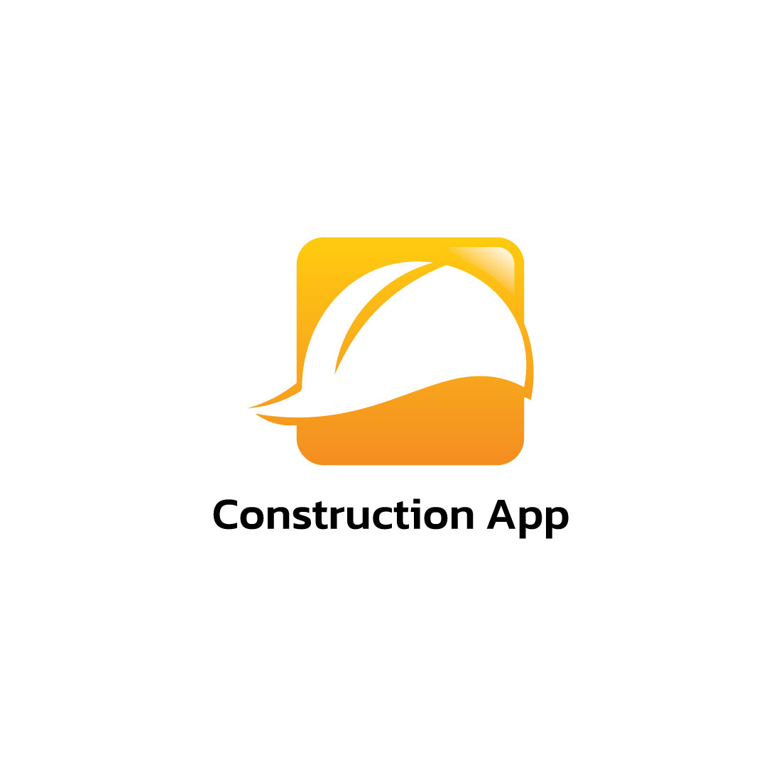 Professional Construction App Logo design preview image.