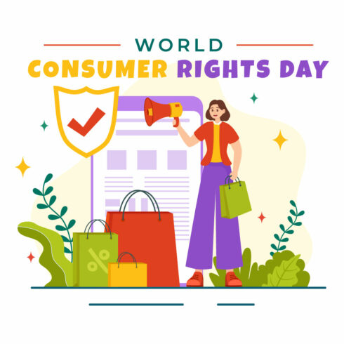 13 World Consumer Rights Day Illustration cover image.