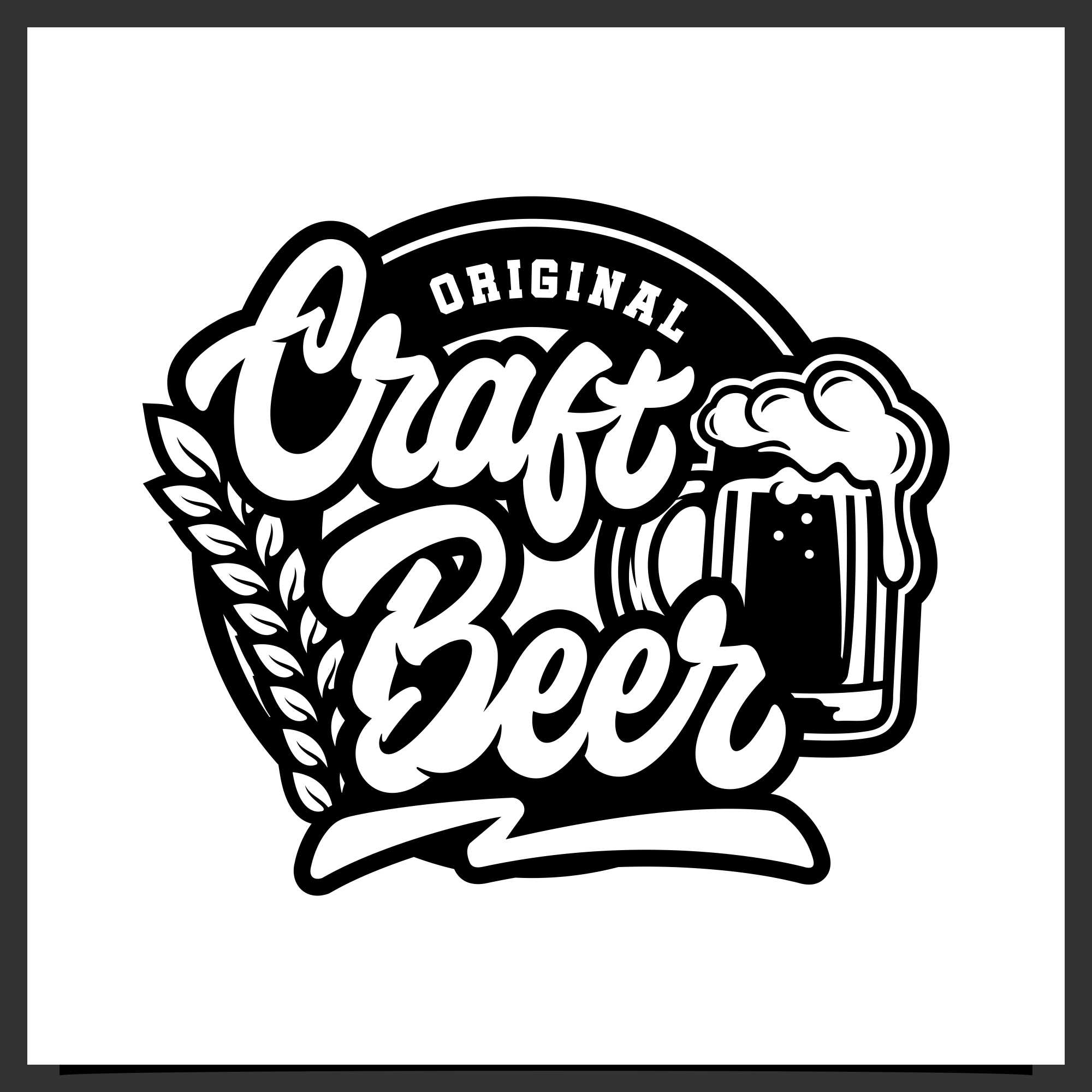 Craft Beer Original logo design - $4 preview image.