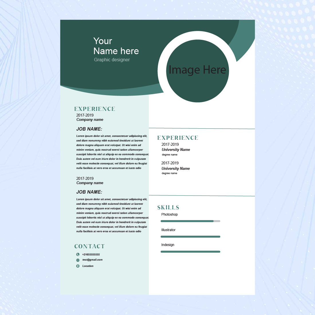 cv template2 preview 334