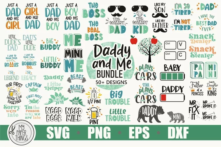 daddy and me svg bundle 0e43060e 558