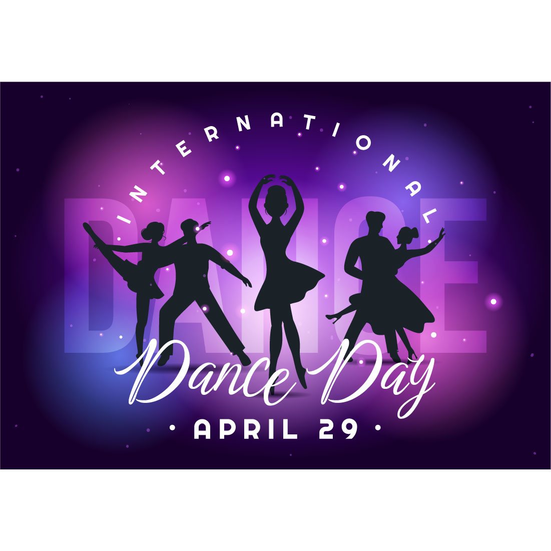 12 International Dance Day Illustration preview image.