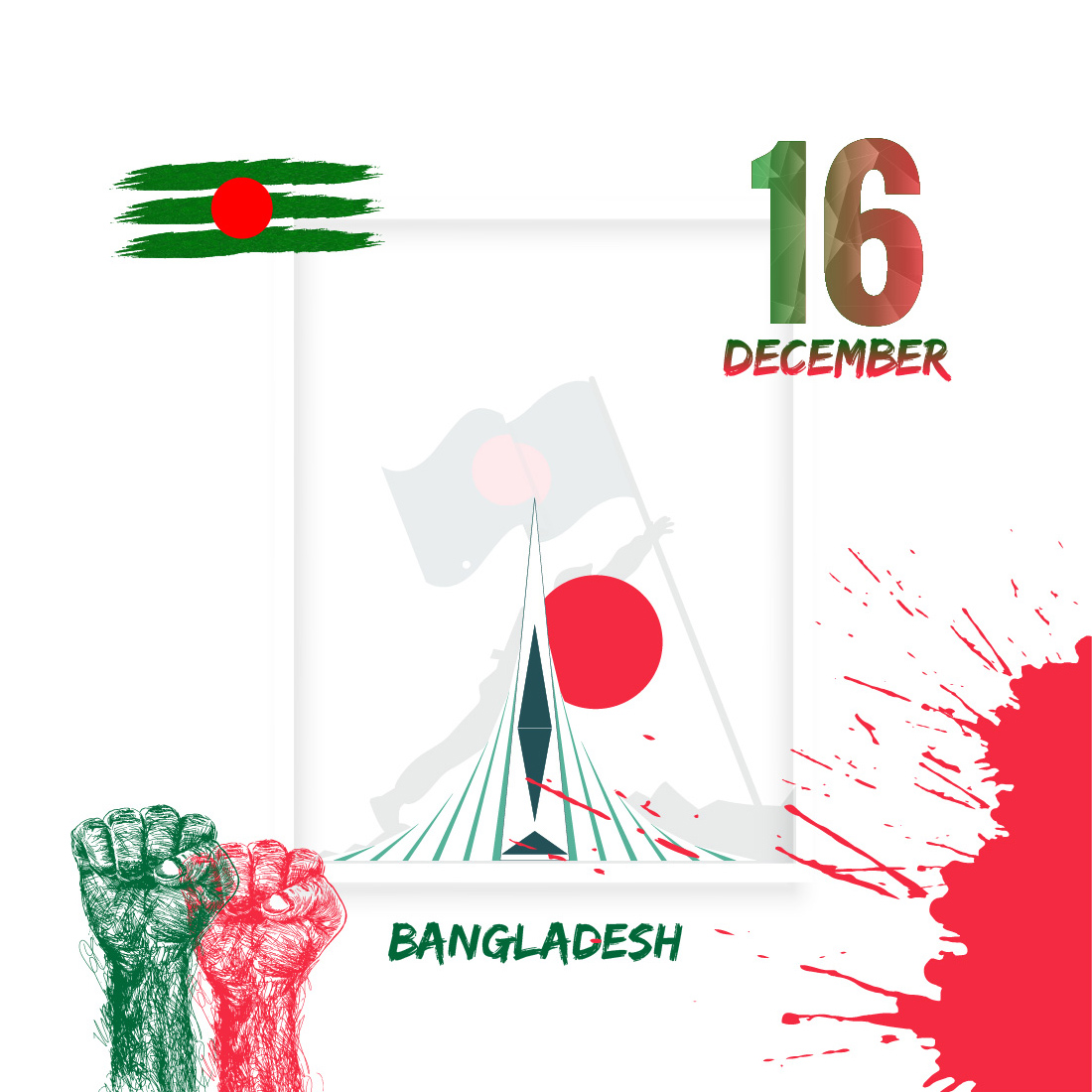 16 December victory day banner preview image.