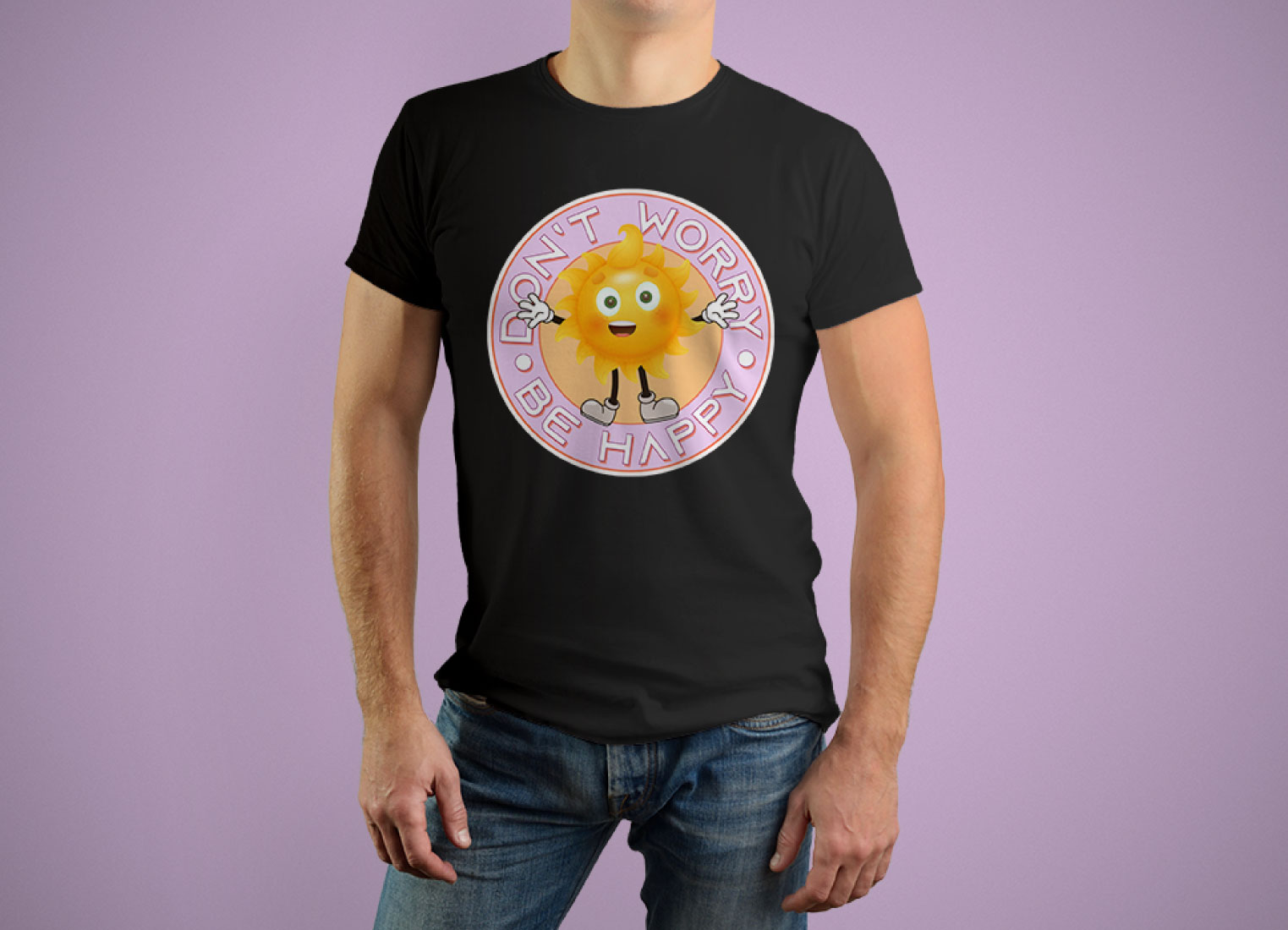 dont worry be happy tshirt design 234
