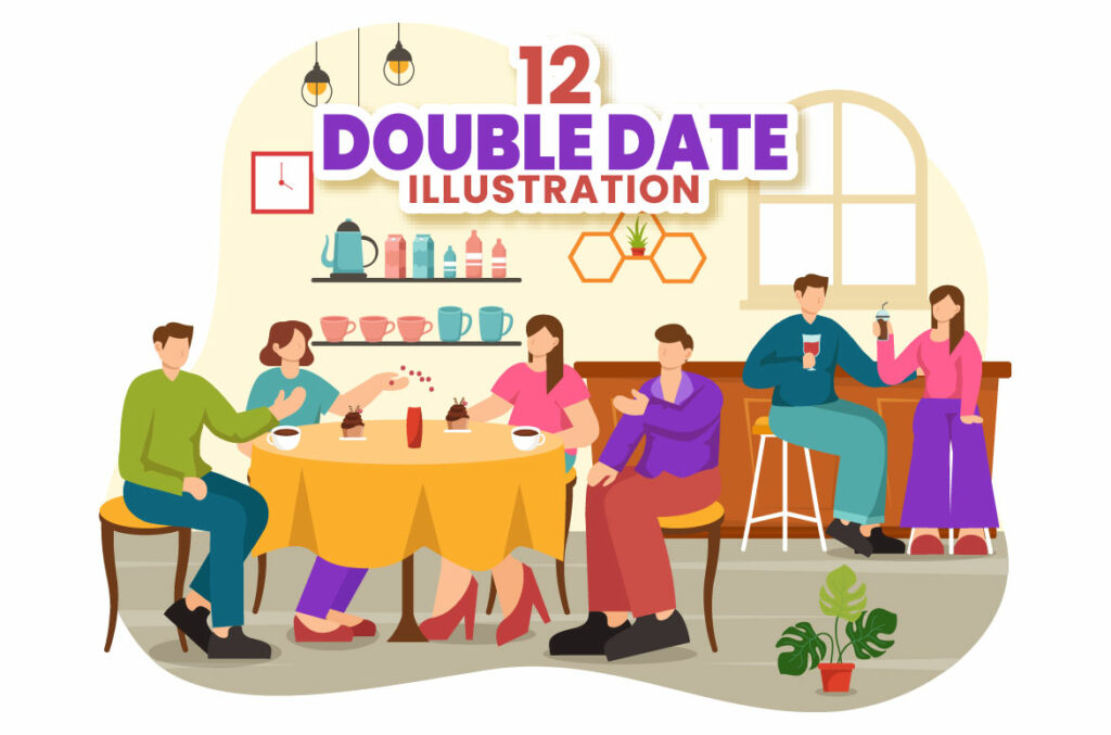 12 Double Date Illustration - MasterBundles