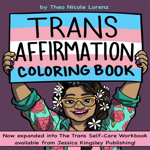 The Trans Affirmation Coloring Book cover image.