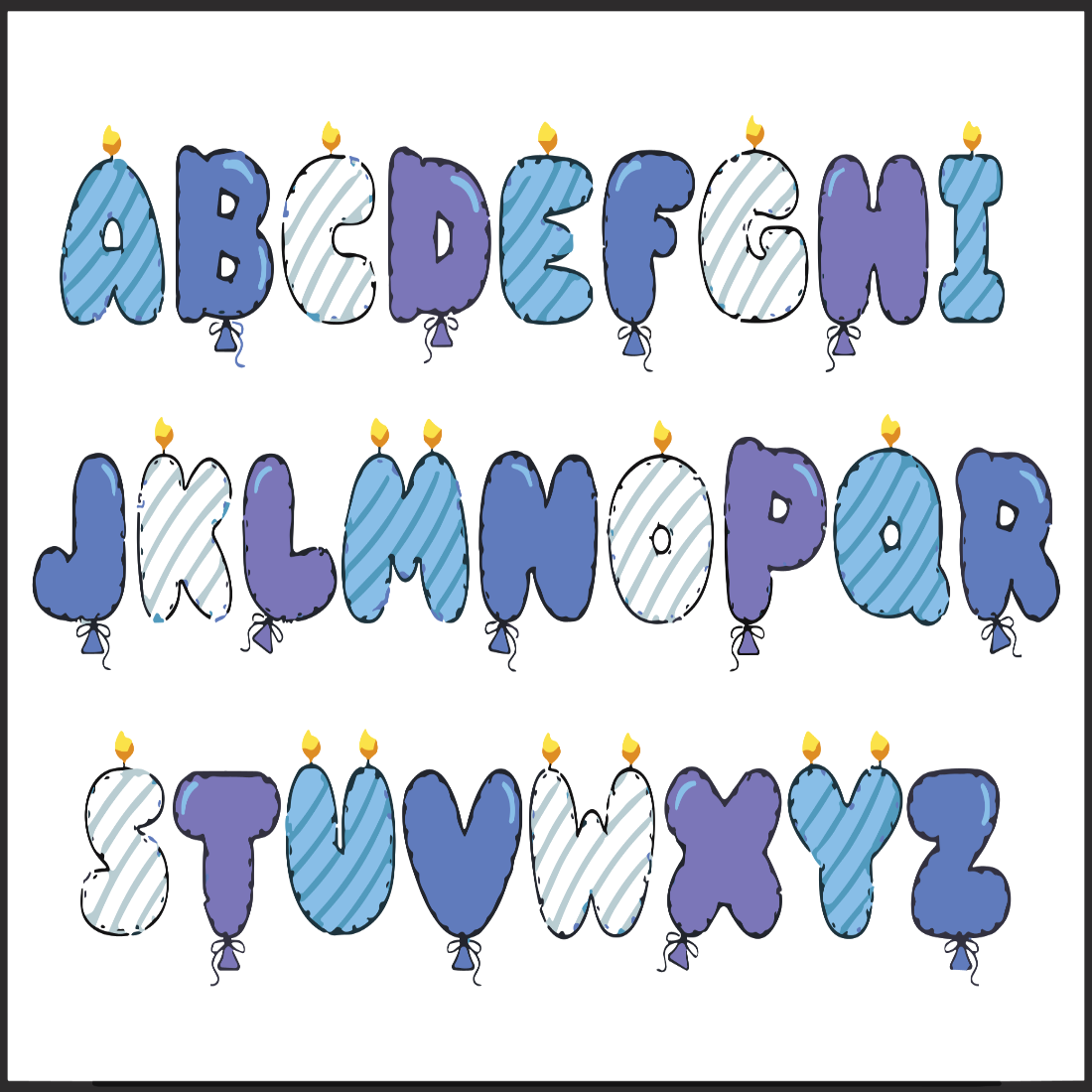 Birthday Boy Font preview image.