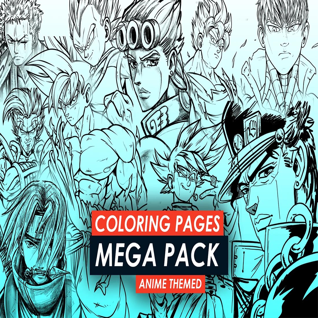 Anime Art - Coloring Pack preview image.