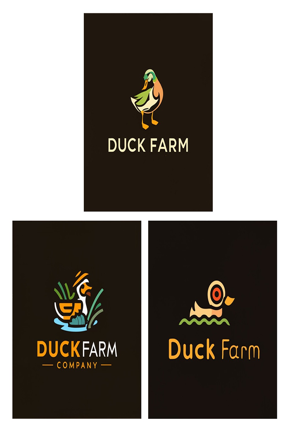 Duck Farm - Logo Design Template Total = 03 pinterest preview image.