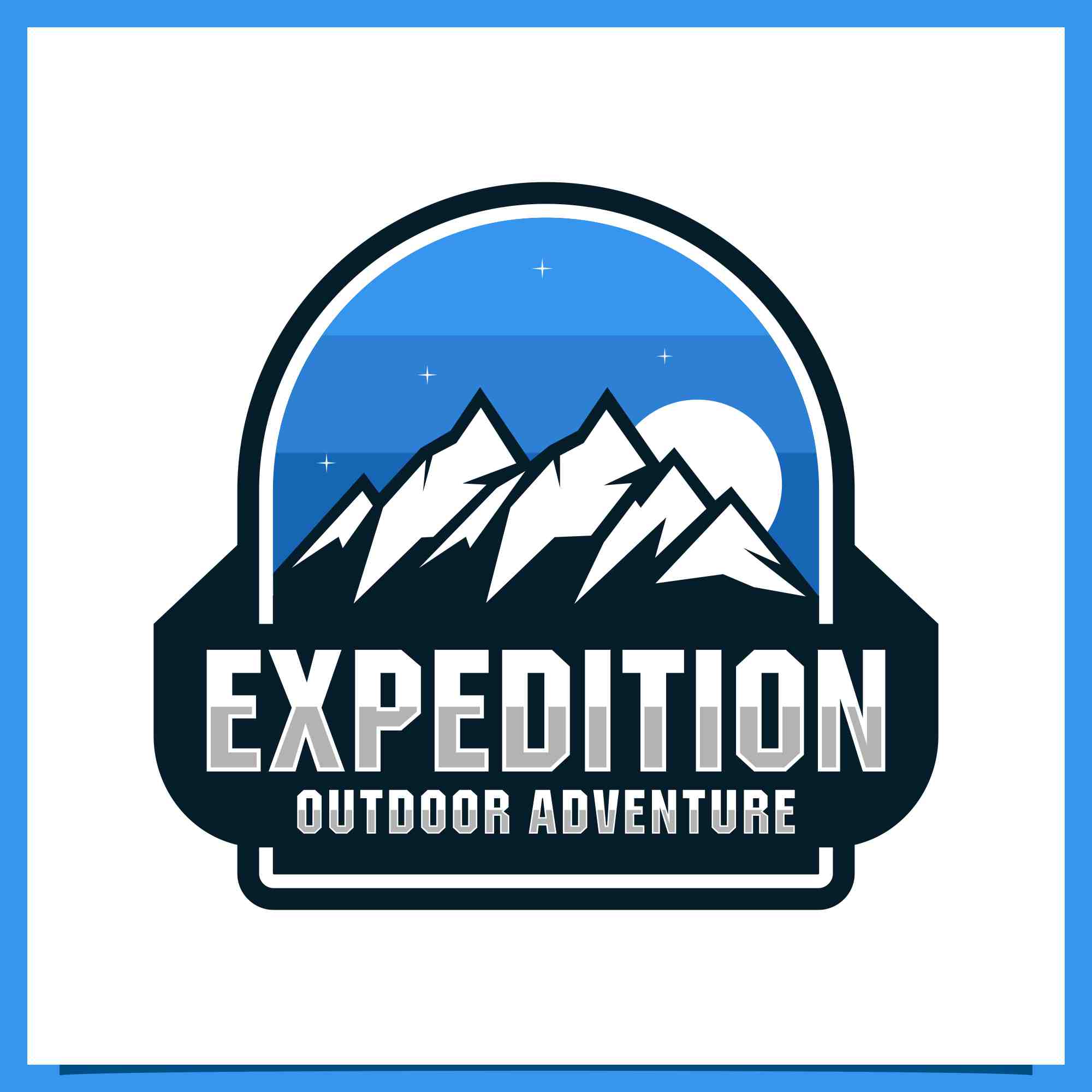 Set Expedition outdoor adventure badge design collection - $4 preview image.