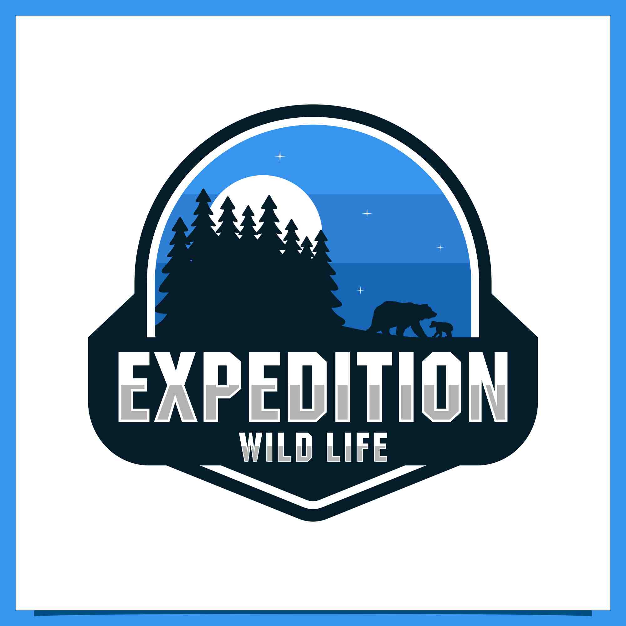 expedition outdoor adventure badge design 3 732