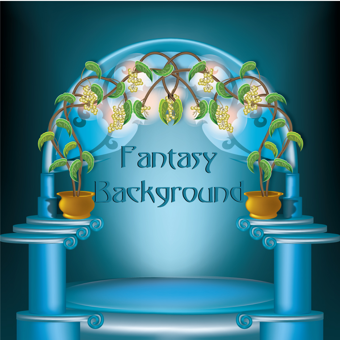 fantasy and Fairy Tale Castle background preview image.