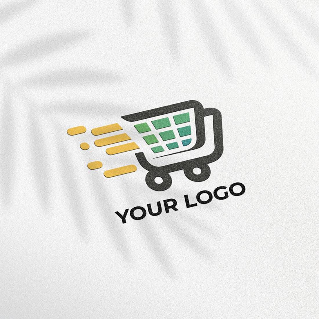 Shopping Cart Logo Design preview image.